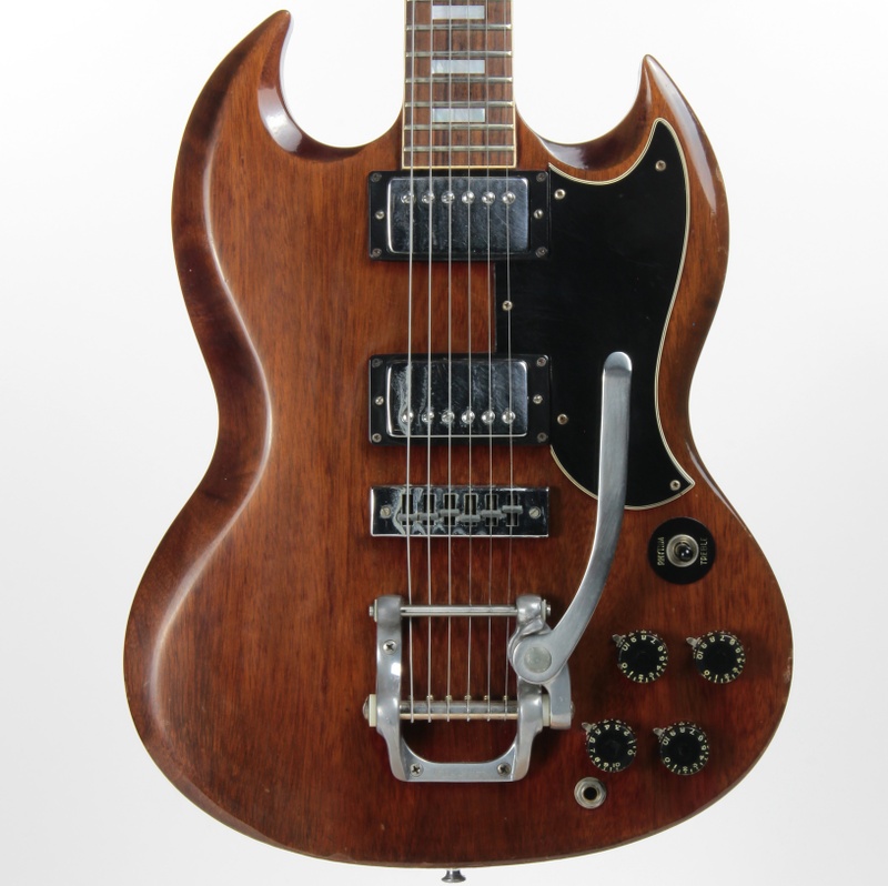 1973 Gibson SG Standard Factory Bigsby Cherry > Guitars Electric Semi